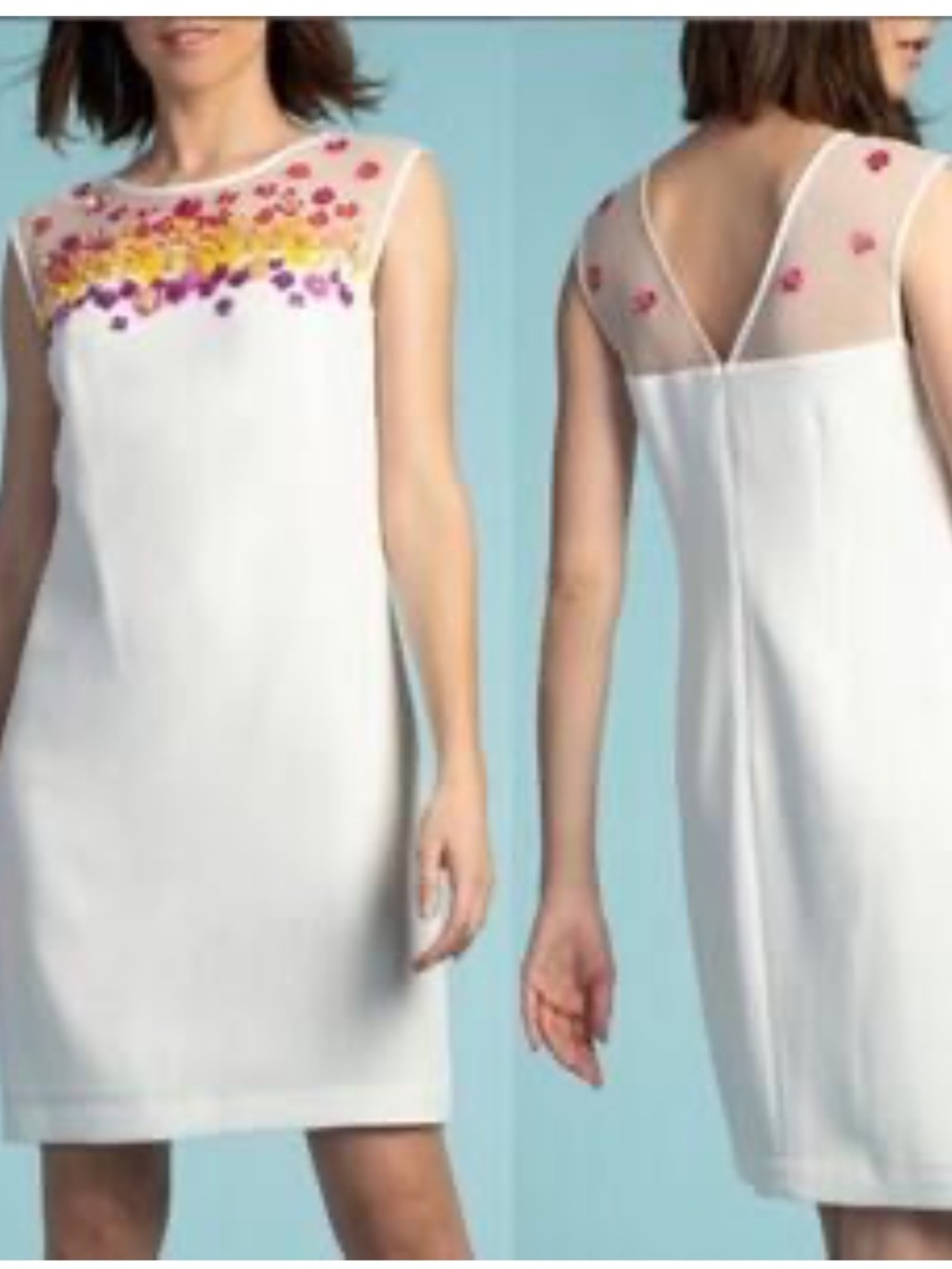 Trina Turk prismatic Sequin Embellished Shift Dress size 10